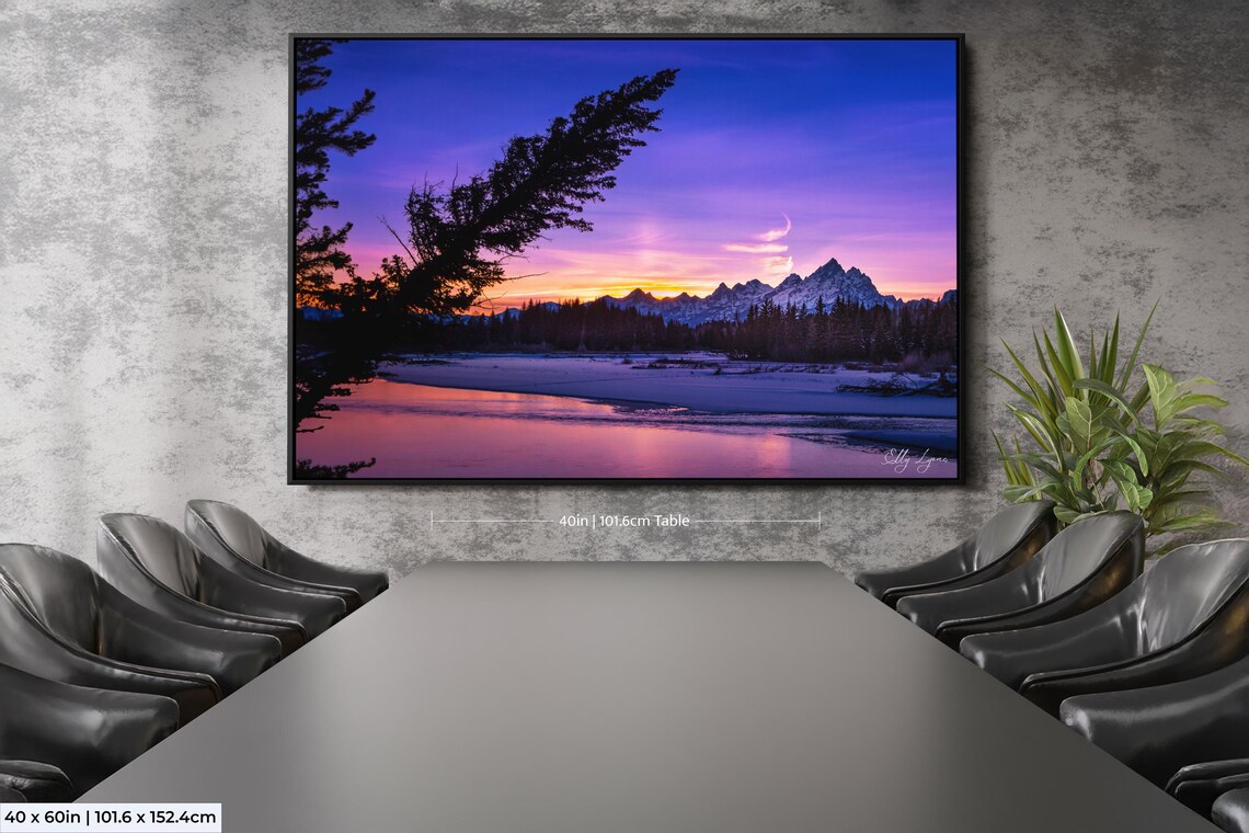 Grand Teton National Park Sunset, Wyoming Art Print - Image 2