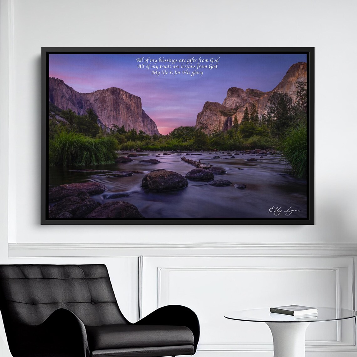 Christian Inspirational El Capitan Yosemite Sunset Art Print