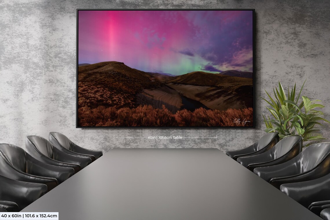 Northern Lights Night Sky, Aurora Borealis Art Print - Image 2