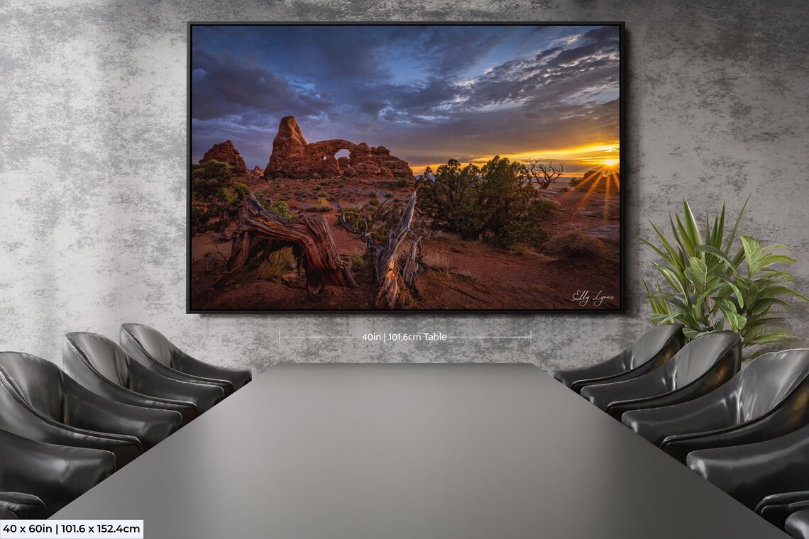 Arches National Park Turret Arch, Stormy Sunset - Image 2