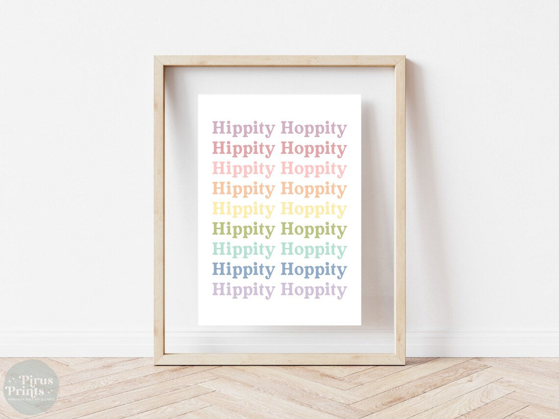 Hippity Hoppity Easter Art Print, Pastel Decor - Image 5