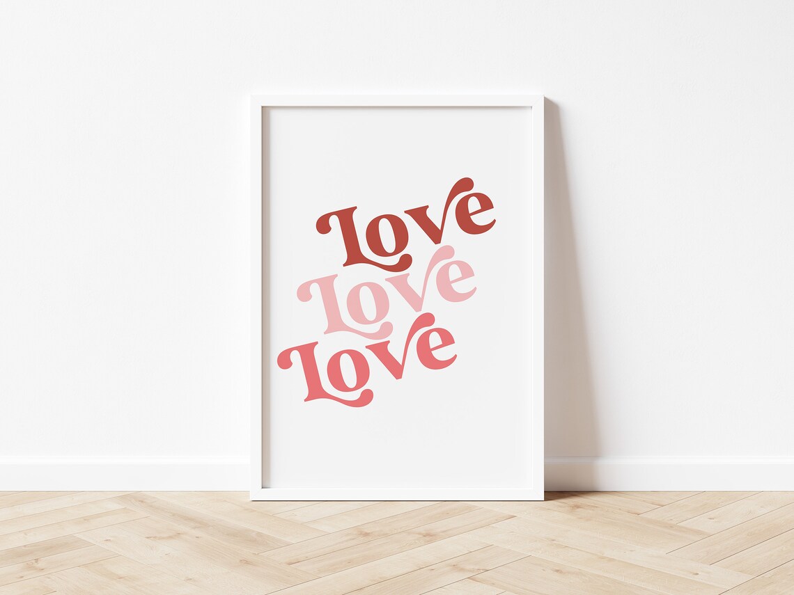 Love Print, Valentine's Day Nursery Art Print - Image 2