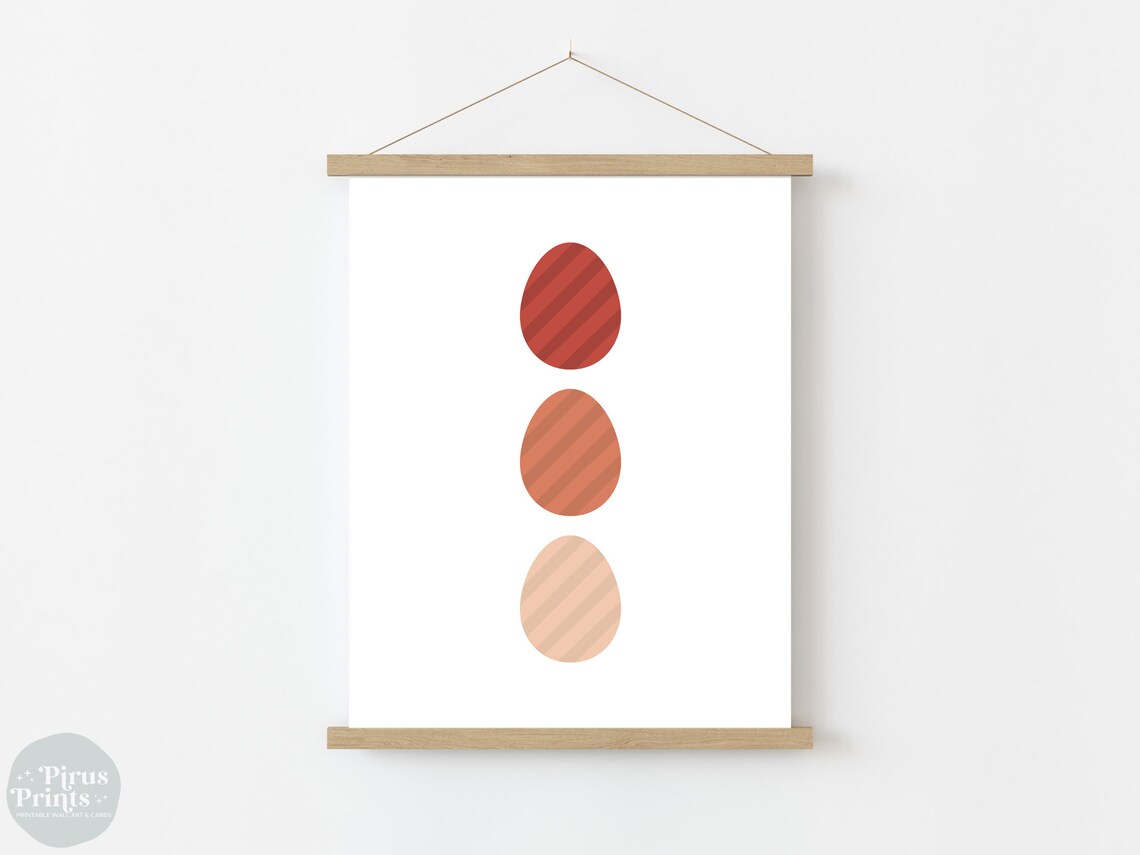 Easter Eggs Art Print, Minimal Easter Brunch Decor - Image 5