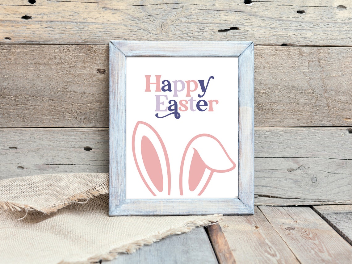 Happy Easter Bunny Ears Poster - Image 2