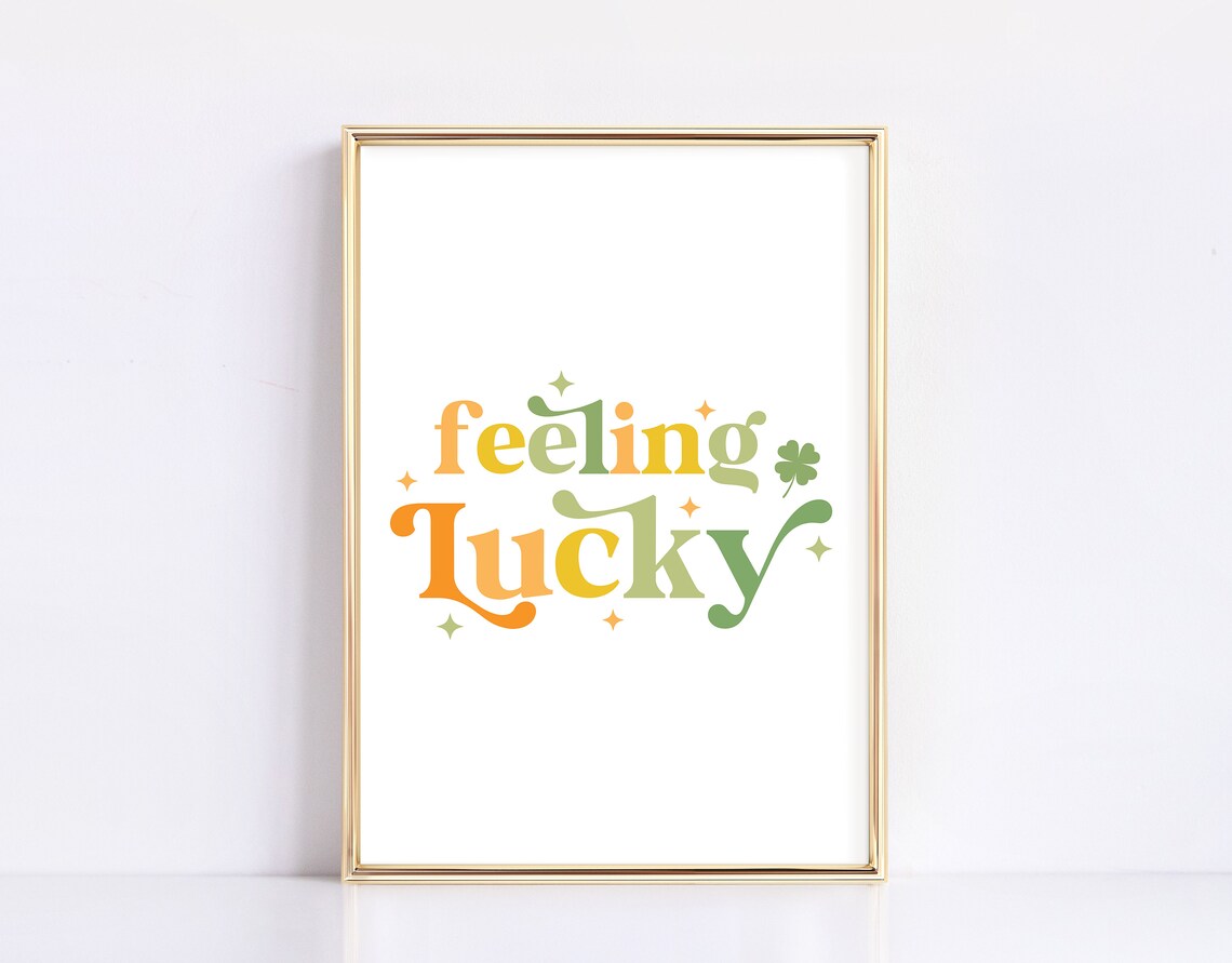 Feeling Lucky Boho St. Patrick's Day Poster Print - Image 4