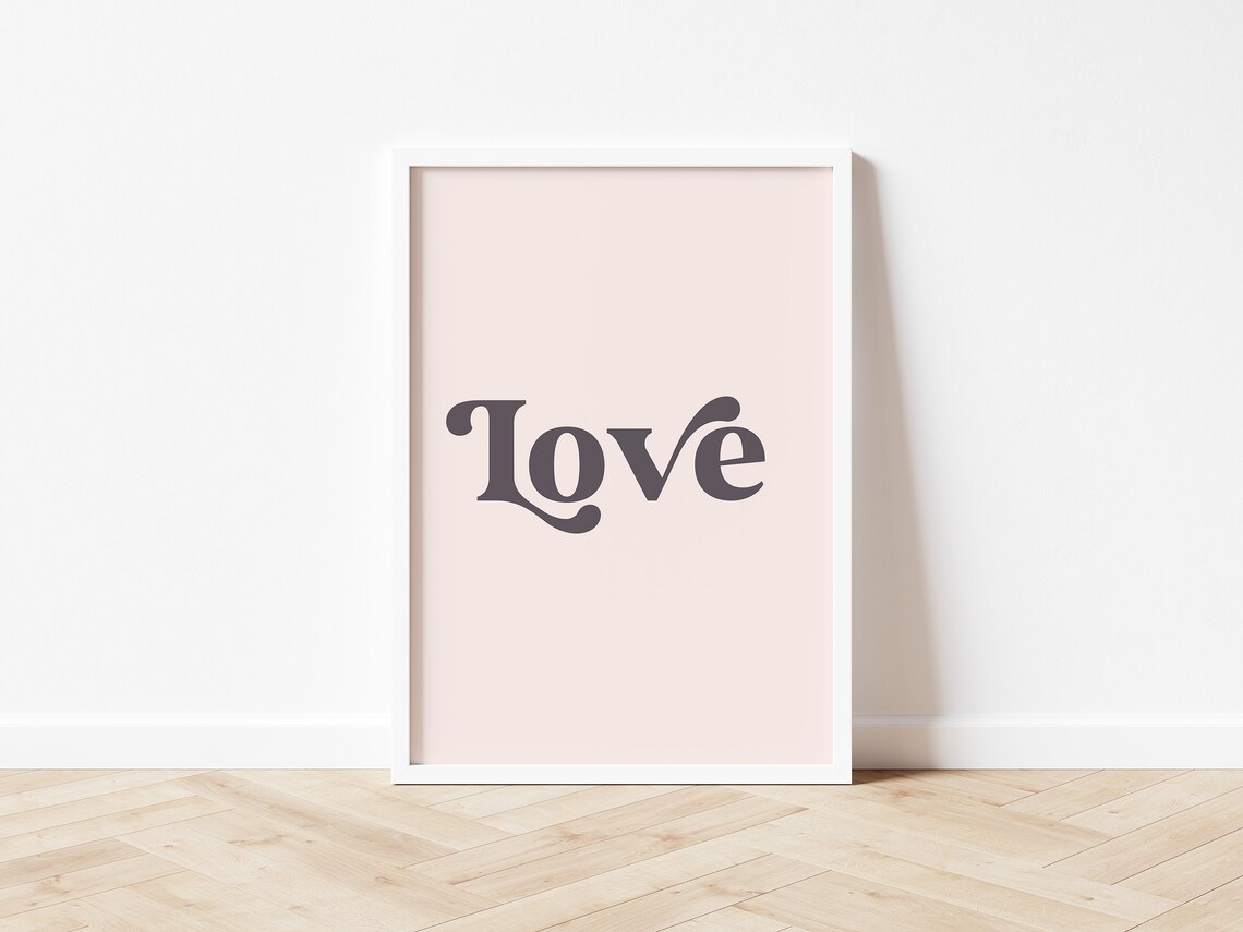 Love Minimalist Valentines Day Poster, Nursery Decor - Image 2