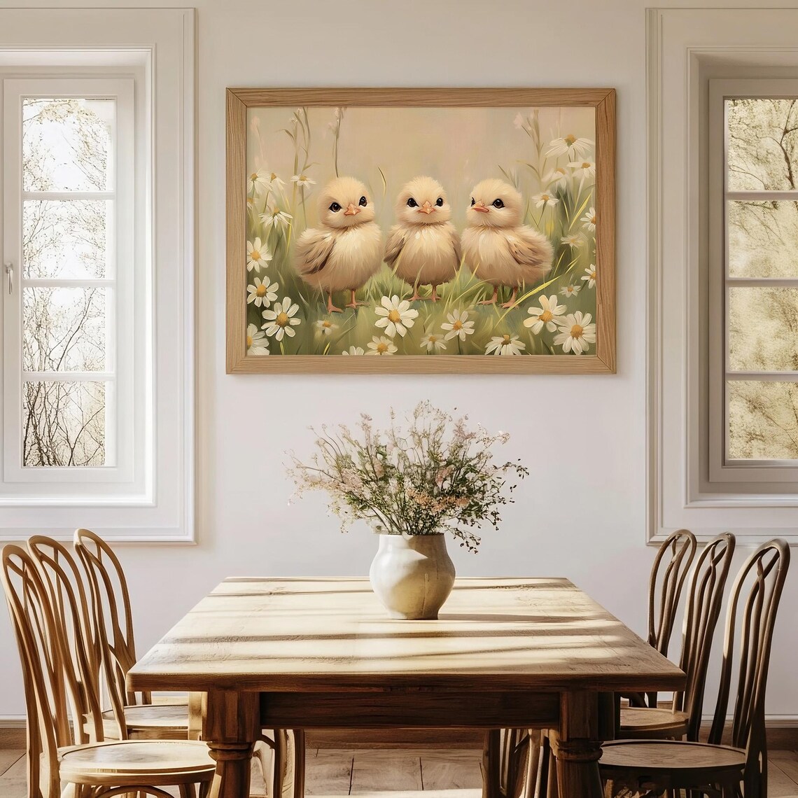 Easter Baby Chicks Art Print, Cute Nursery Decor - Image 2