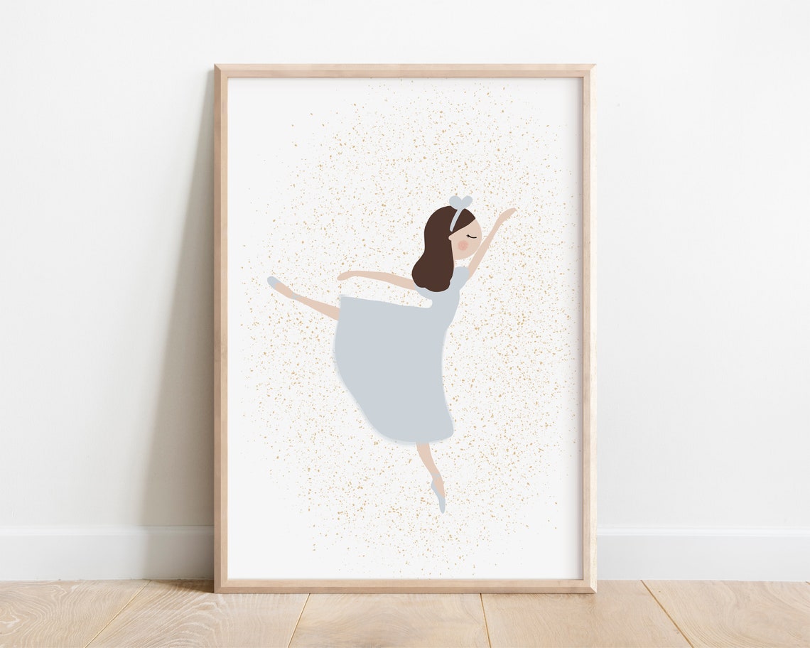 Ballerina Clara Art Print Nutcracker Ballet Art Print Clara Nutcracker Art Nutcracker Ballet Gifts For Girls