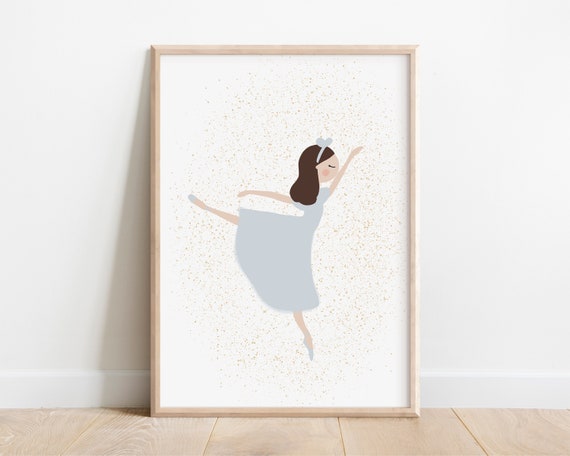 Ballerina Clara Art Print Nutcracker Ballet Art Print Clara Nutcracker Art Nutcracker Ballet Gifts For Girls