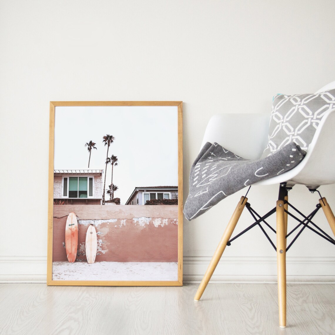 Surfboard Print California Summer Poster, Surf Decor - Image 2