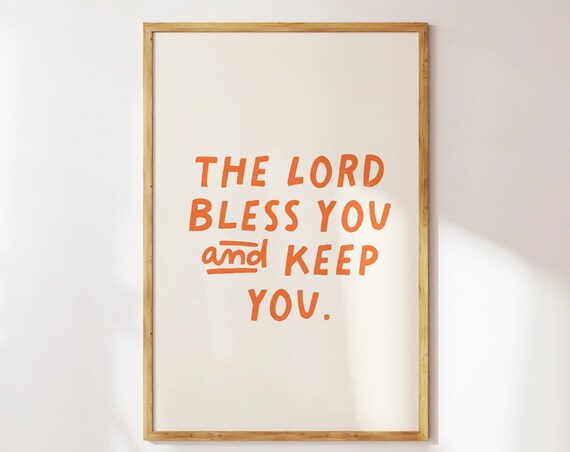 The Blessing Minimalist Christian Art Print