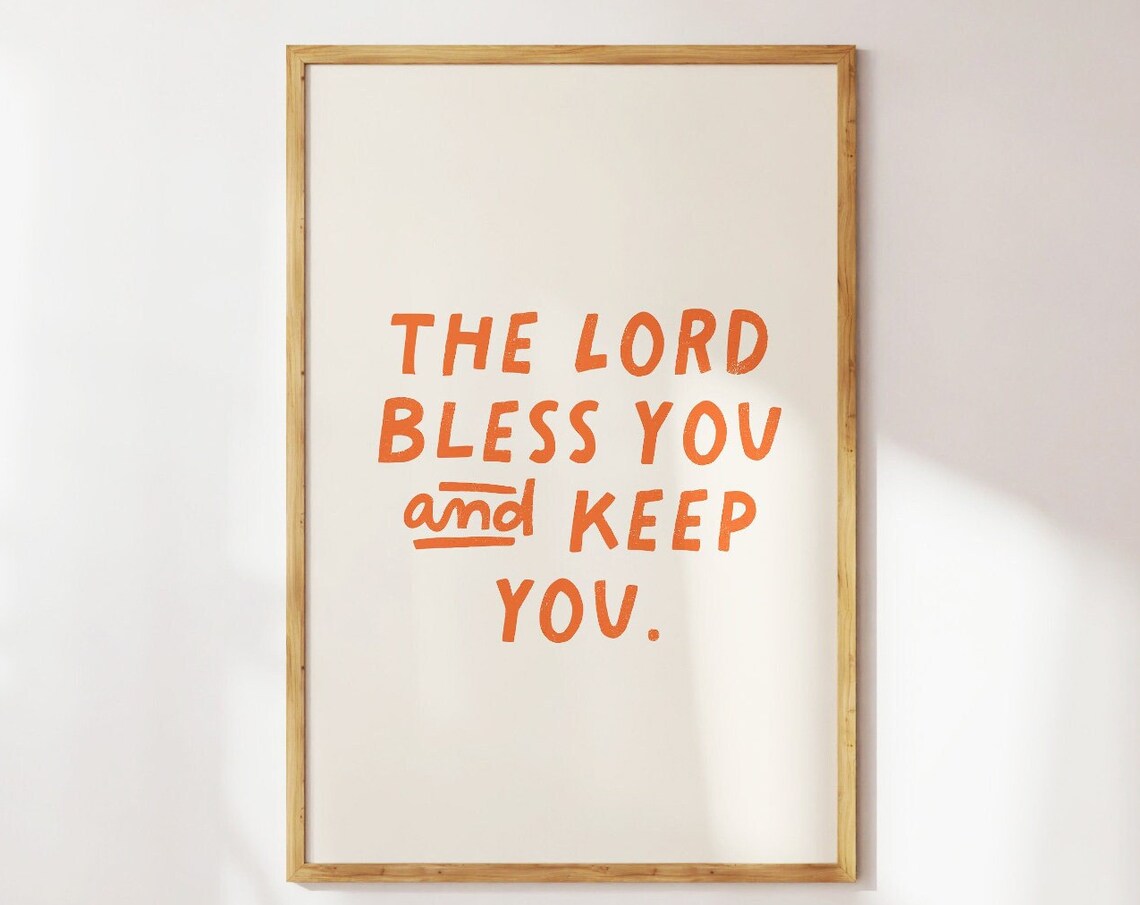 The Blessing Minimalist Christian Art Print