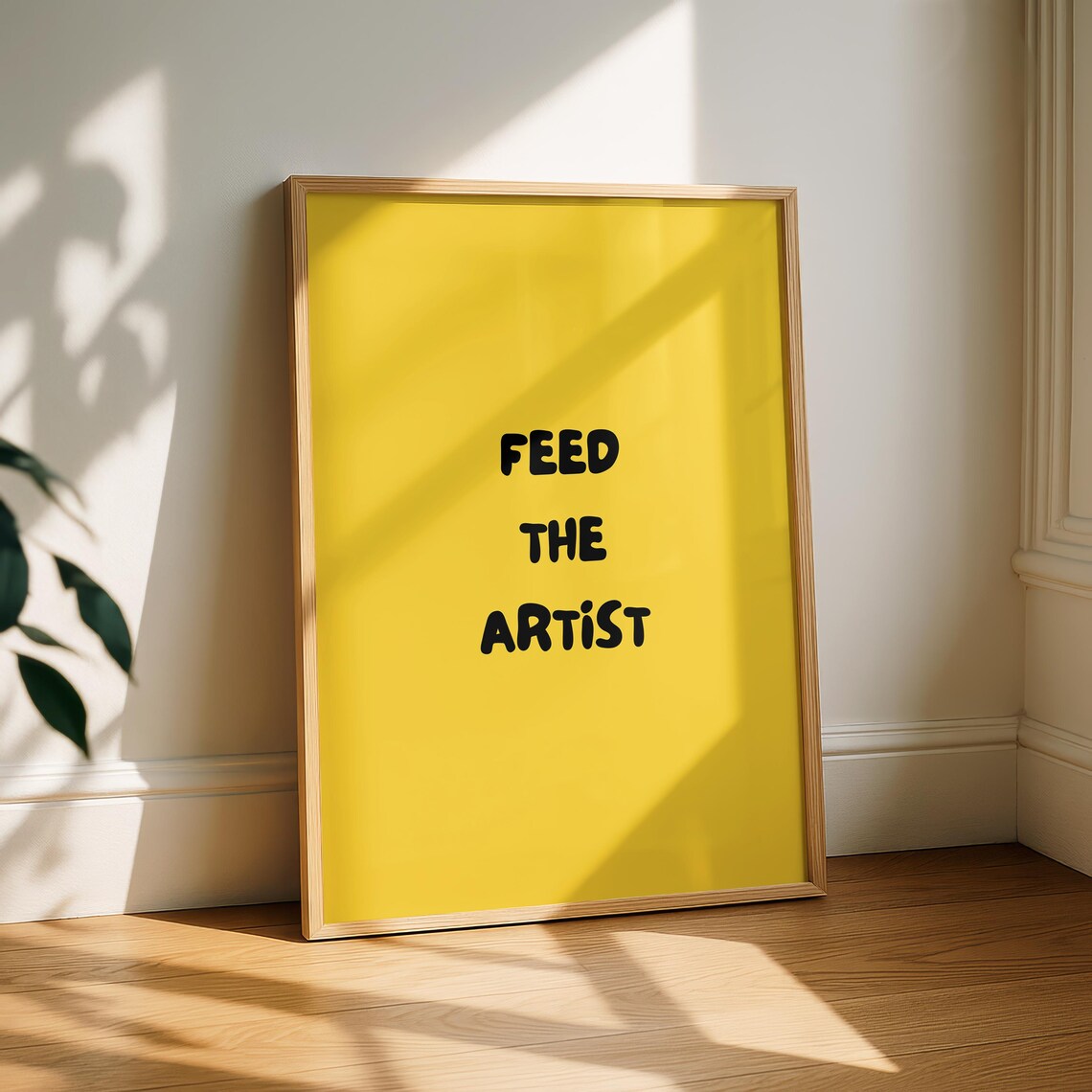 Feed The Artist - Motivational Quote Art Print