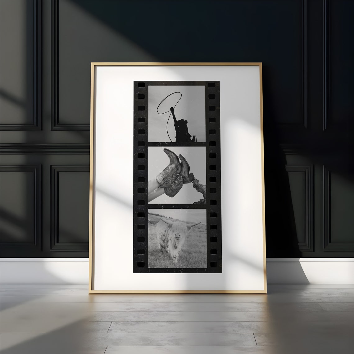 Western Cowgirl Room Decor Wall Art Cowgirl Wall Art Western Film Strip Cowgirl Inspired Wall Art Trendy Gallery Wall Art Poster - Image 2
