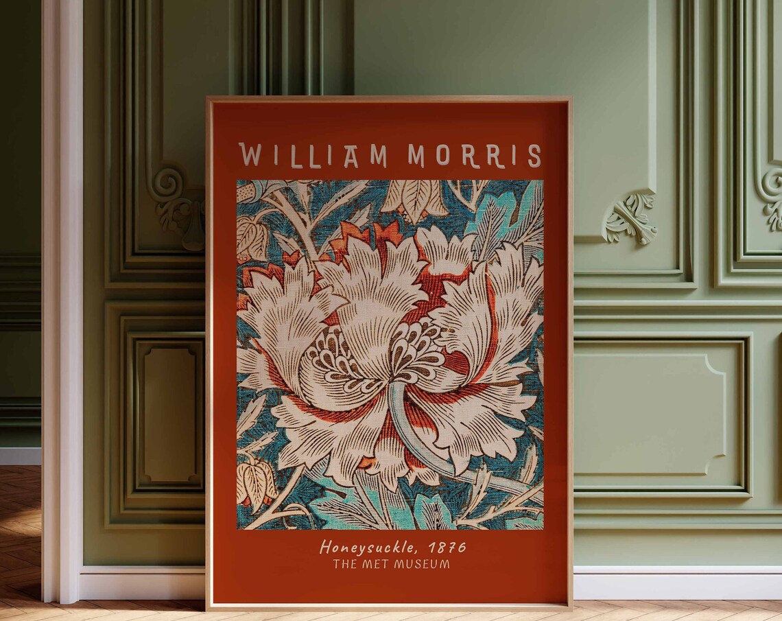 William Morris Honeysuckle 1876 Botanical Print from The Met Museum
