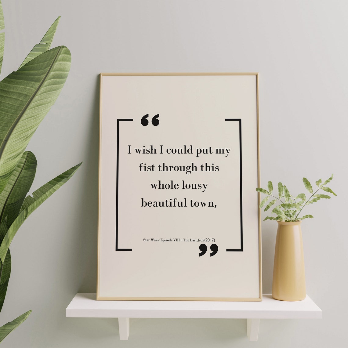 Star Wars Episode Viii The Last Jedi Famous Quote Print Film Wall Art Inspirational Movie Quote Poster Wall Decor Print - Image 2