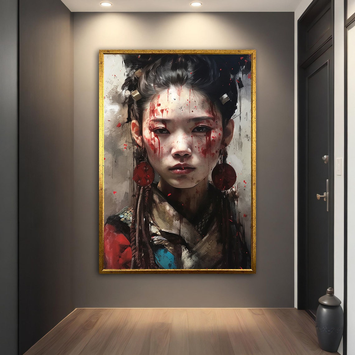 Asian Woman Modern Wall Art Asian Woman Asian Wall Art Asian Woman Ethnic Asian Woman Print - Image 3
