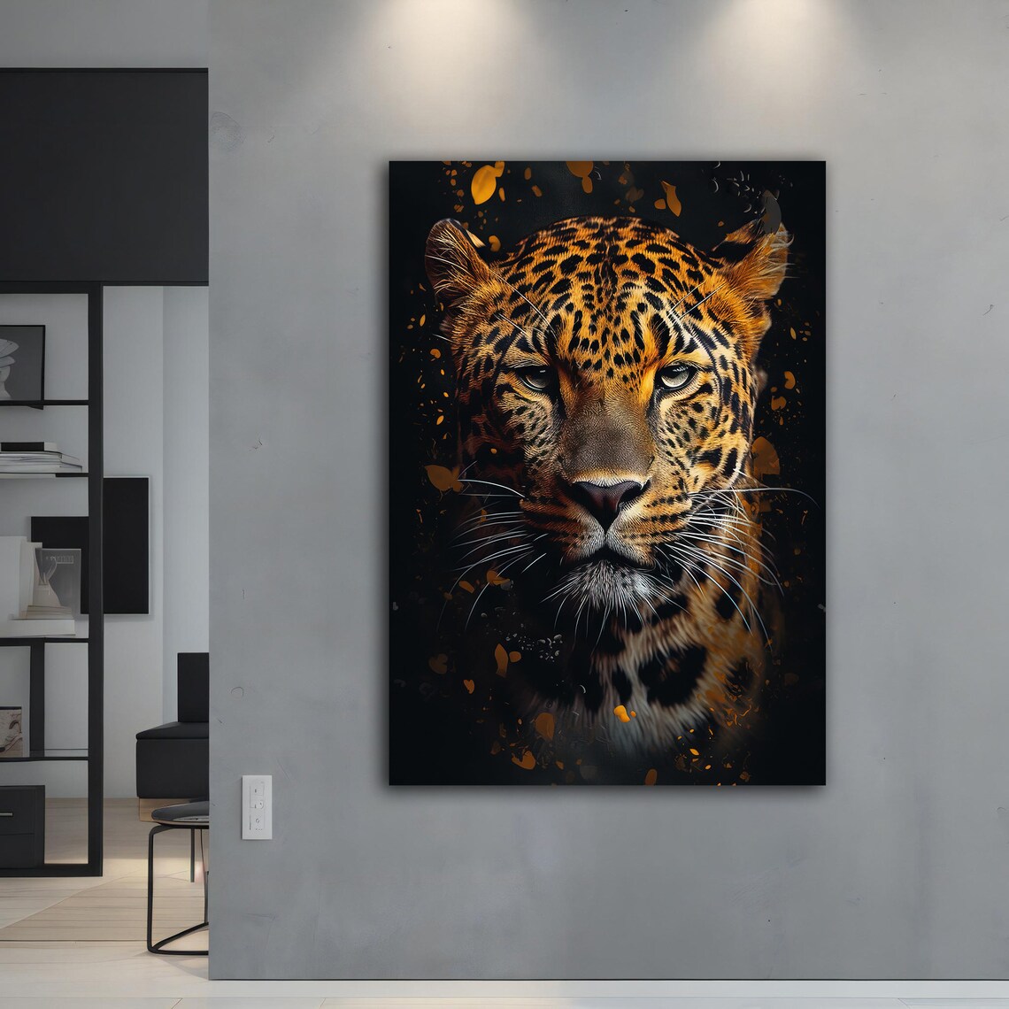 Leopard Print Leopard Wall Art, Wild Animal Decor - Image 4