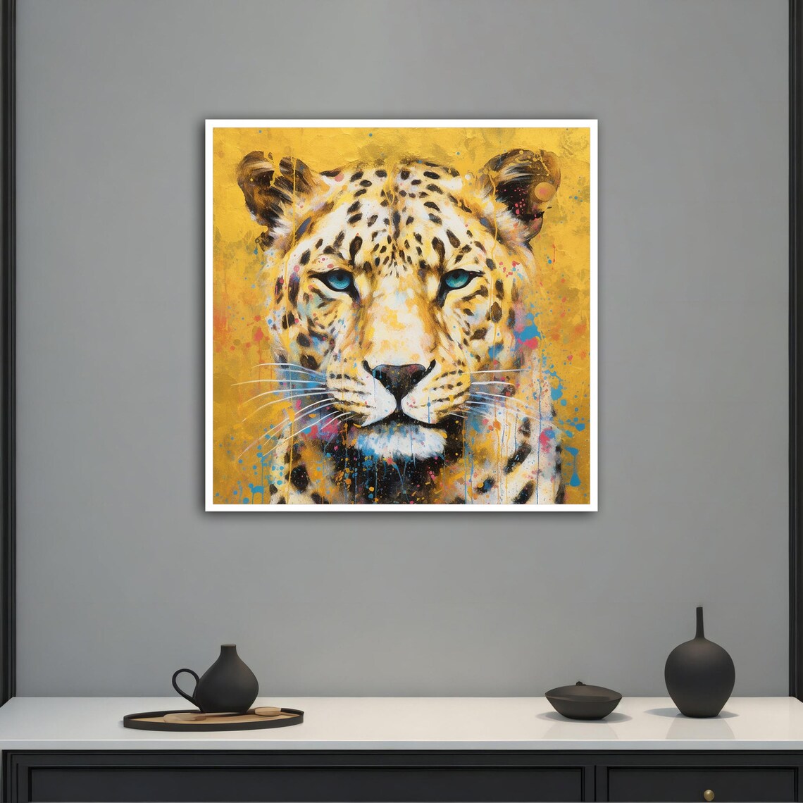 Leopard Print Colorful Leopard Art Print - Image 2