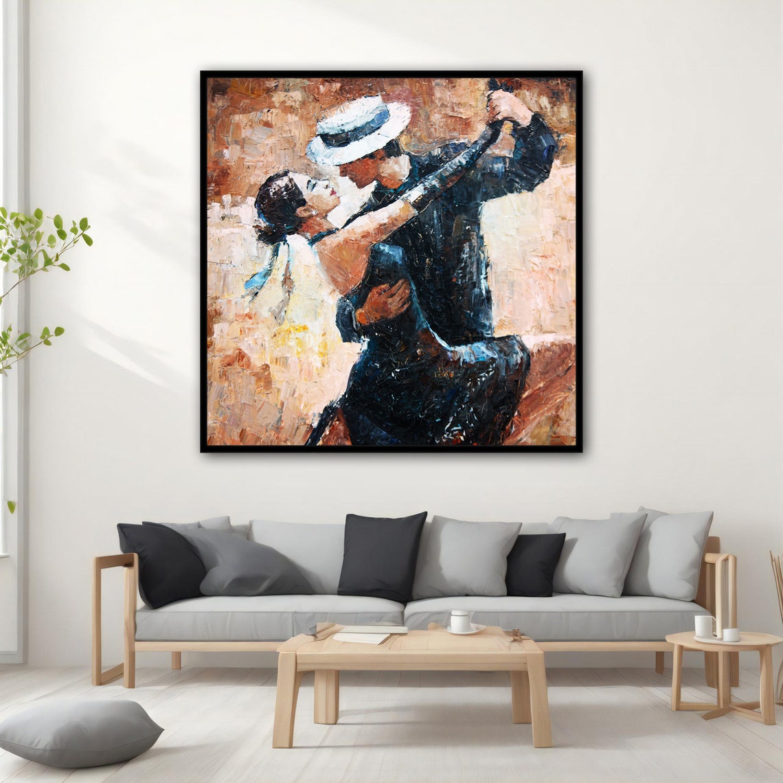 Dancers Abstract Poster, Modern Print - Image 2