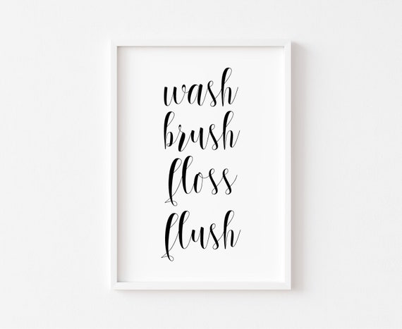 Bathroom Print Wall Art Prints Funny Decor Toilet Home