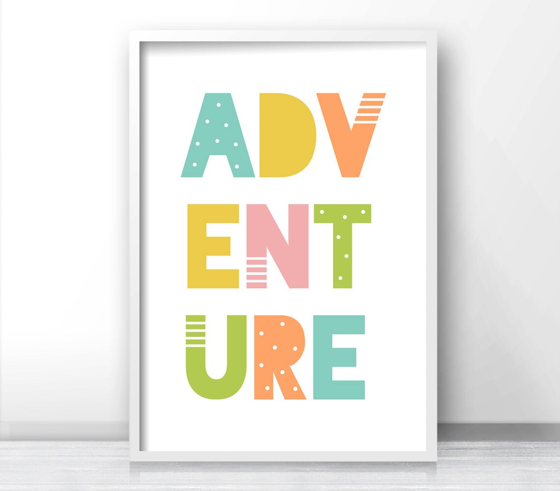 Kids Adventure Playroom Art Print, Nursery Decor - Image 3