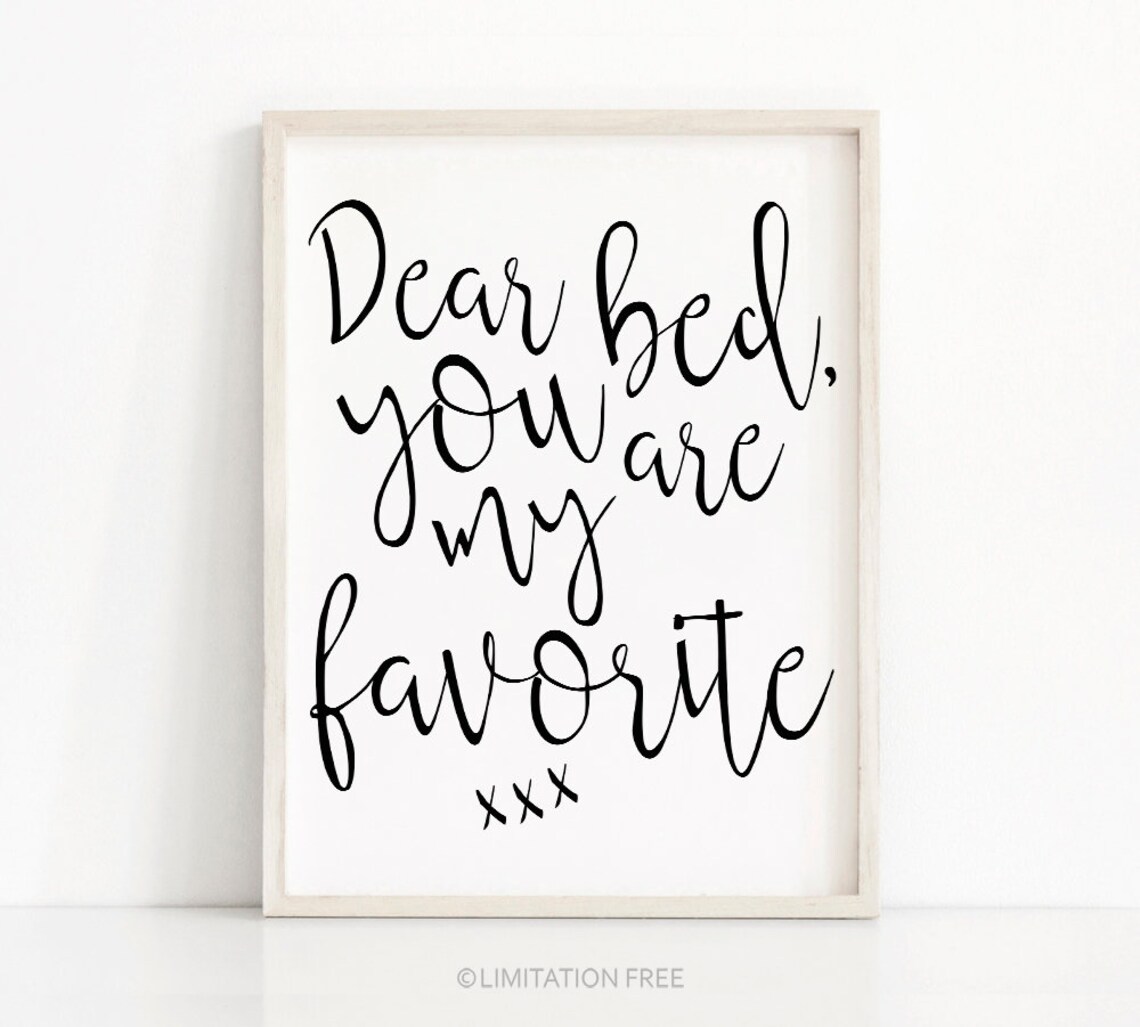 You Are My Favorite Typography Bedroom Art Print