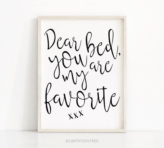 You Are My Favorite Typography Bedroom Art Print