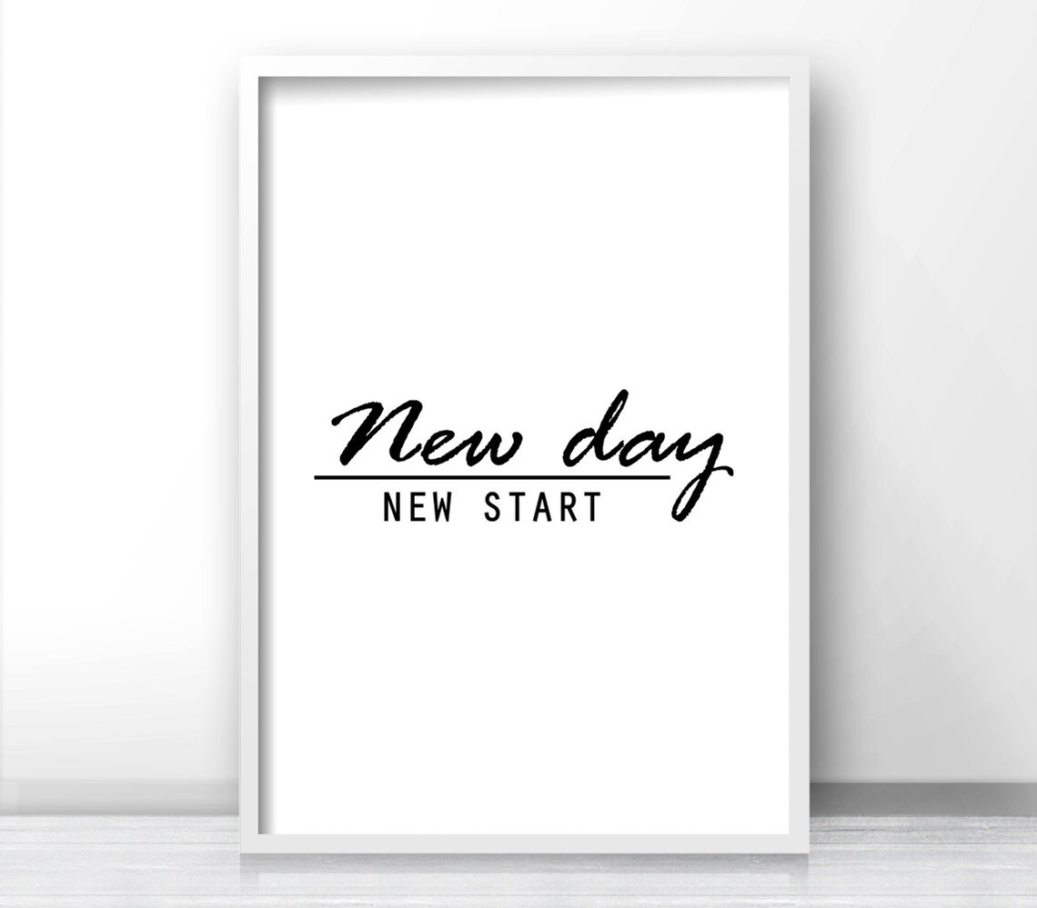Inspirational Typography Quote Art Print, Black White - Image 4