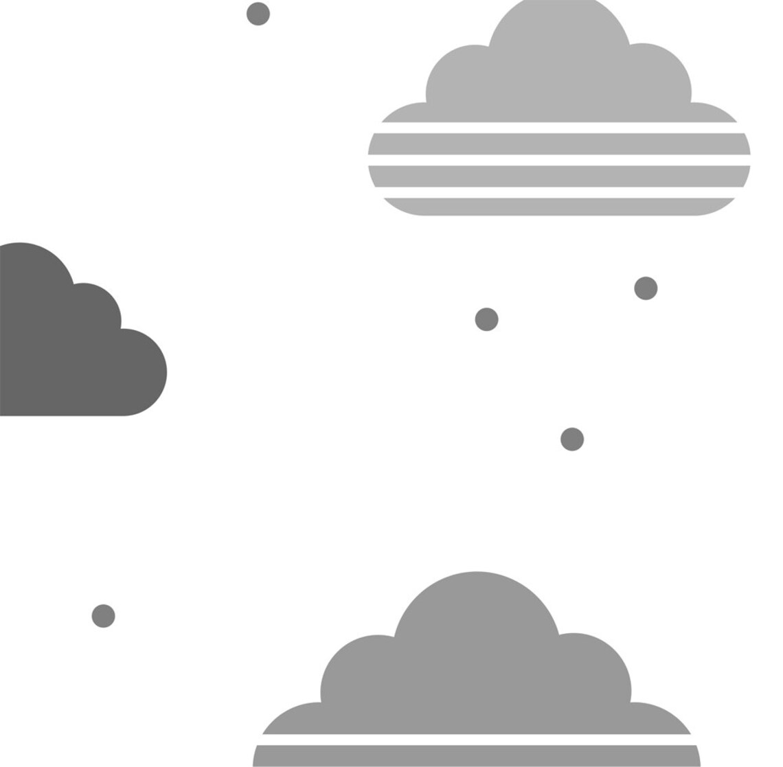 Cloud Nursery Art Print, Gender Neutral Gray Decor - Image 4