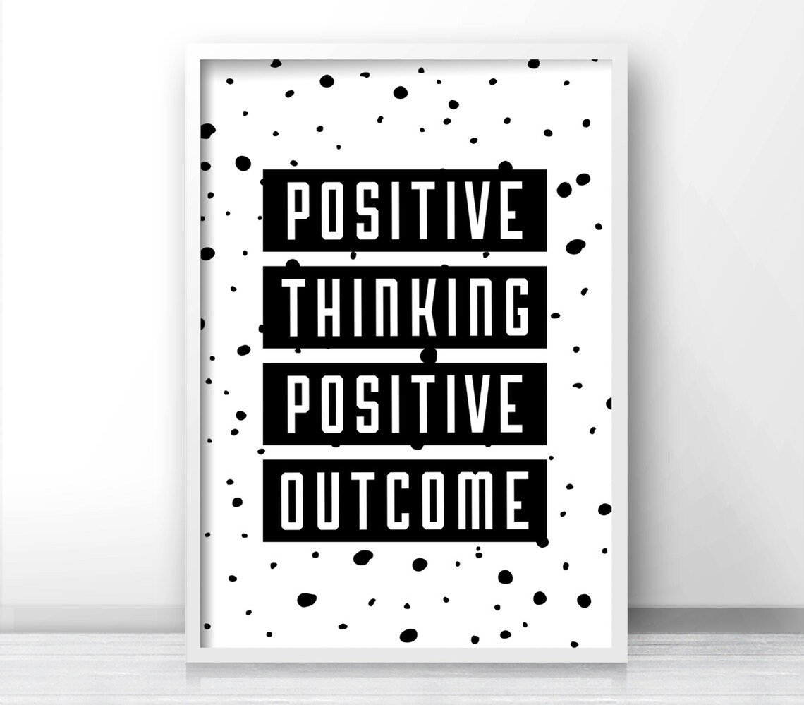 Inspirational Quote Print, Black and White Typography - Image 3