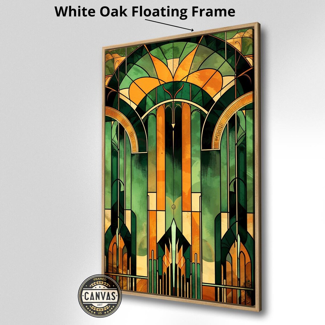Art Deco Abstract Poster, Retro Vertical Print - Image 3