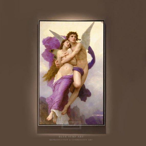 The Abduction Of Psyche By William Bouguereau Reproduction Art Bouguereau Wall Art Housewarming Gift Home Decor Angel Art