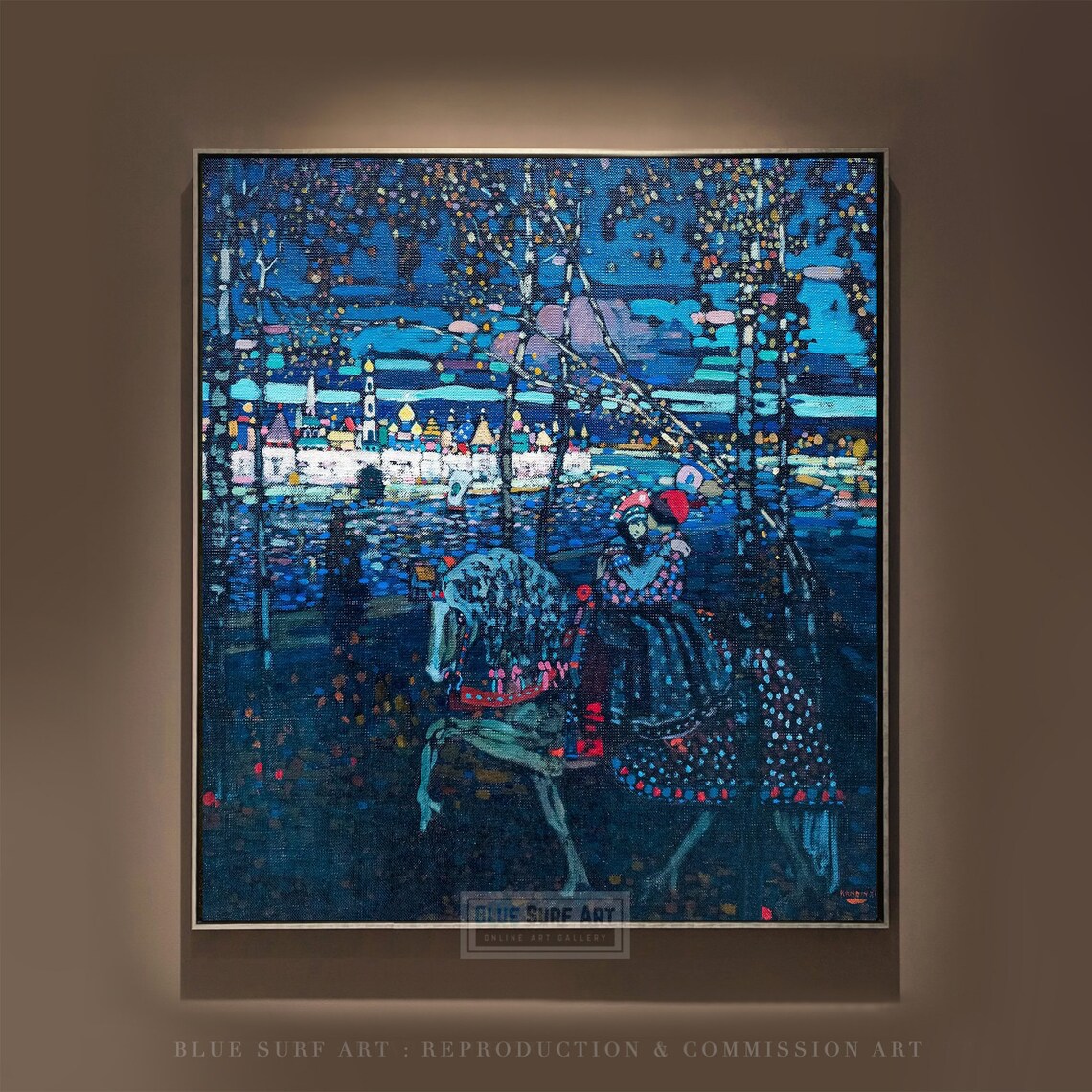 Wassily Kandinsky Riding Couple 1906 Expressionist Horse Art Poster
