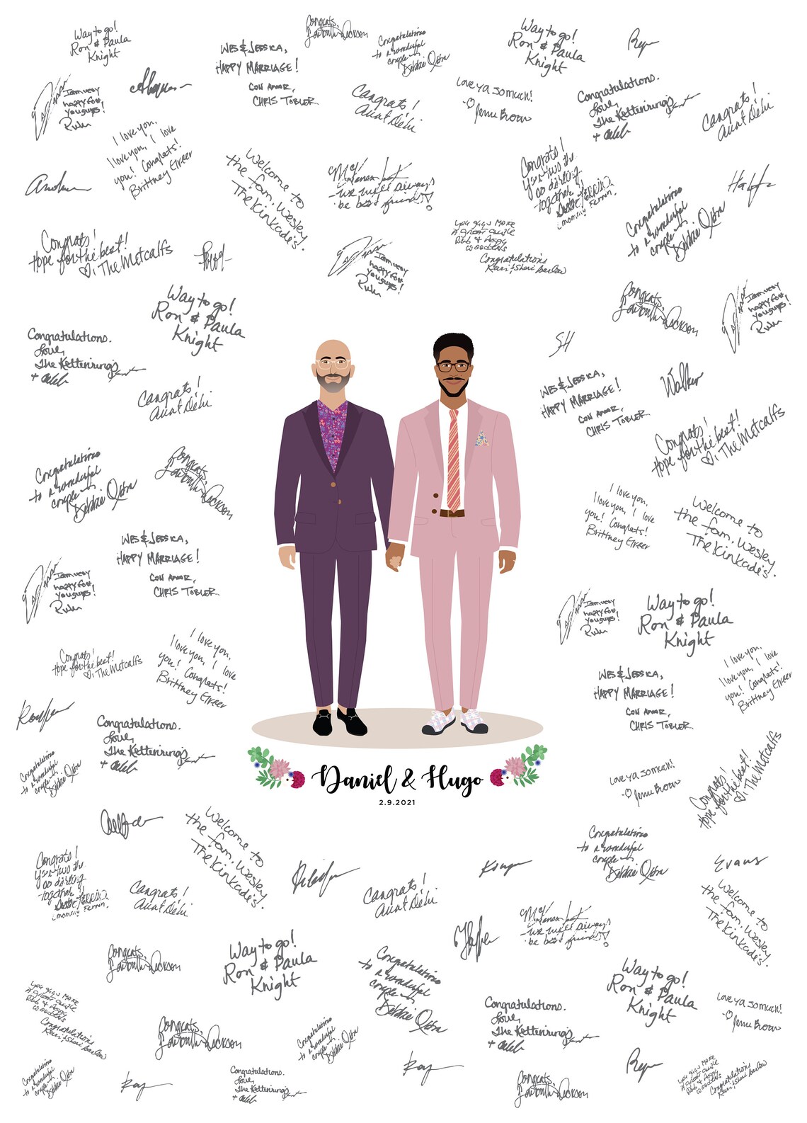Wedding Guest Book Alternative, Wedding Keepsake - Image 5