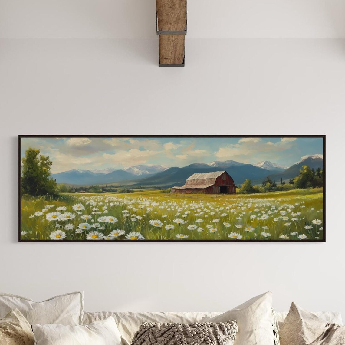 Rustic Red Barn Countryside Art Print, Farmhouse - Image 5