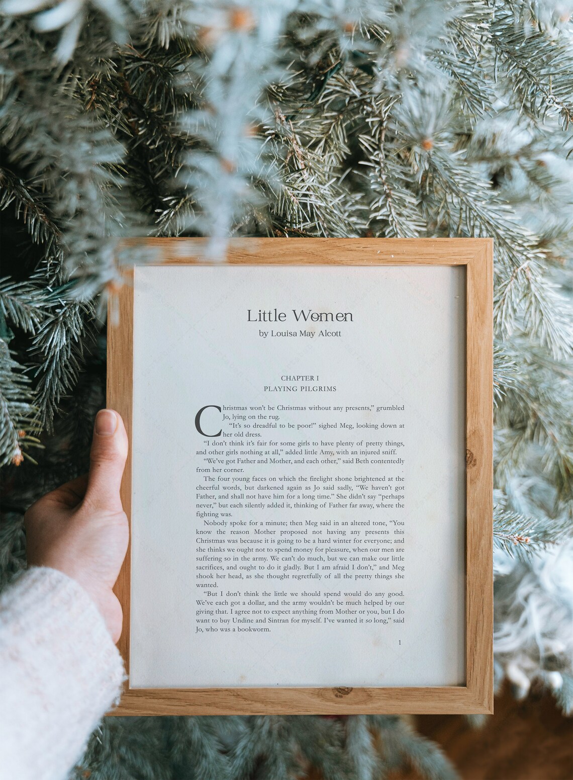 Little Women Chapter 1, Louisa May Alcott Art Print - Image 4