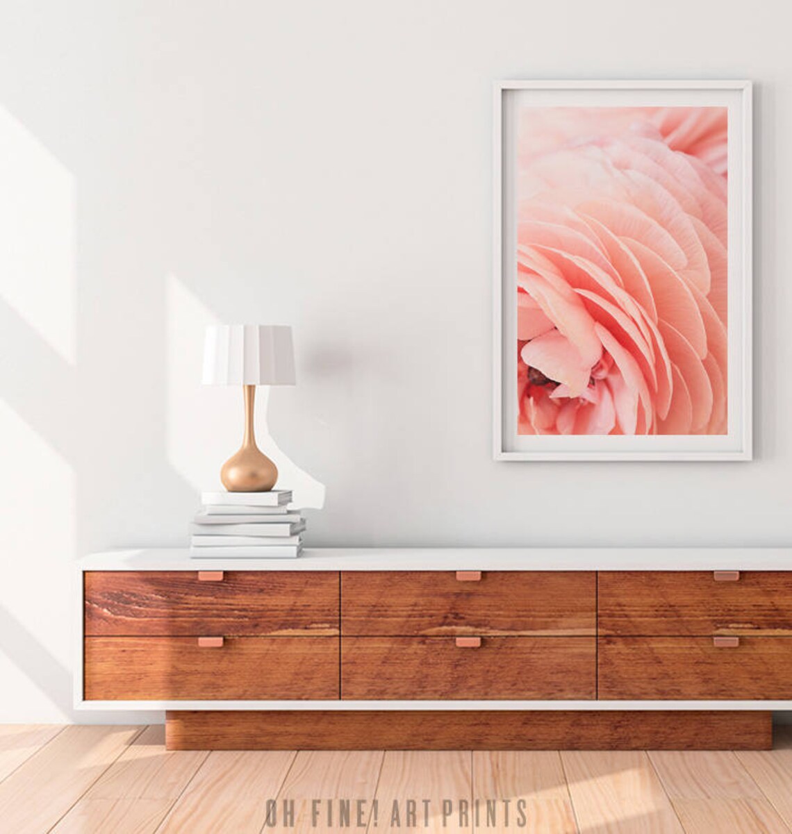 Pink Flower Botanical Art Print, Pastel Wall Decor - Image 2