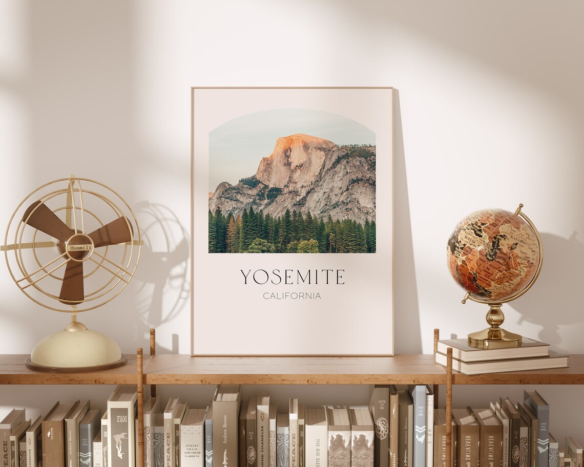 Half Dome Yosemite Travel Poster, California Landscape - Image 3