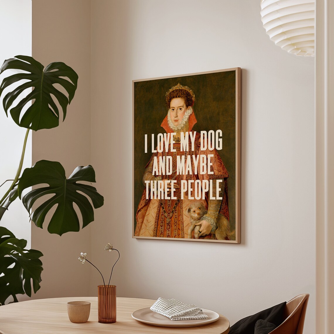 I Love My Dog Quote Print, Dog Lover Gift - Image 4