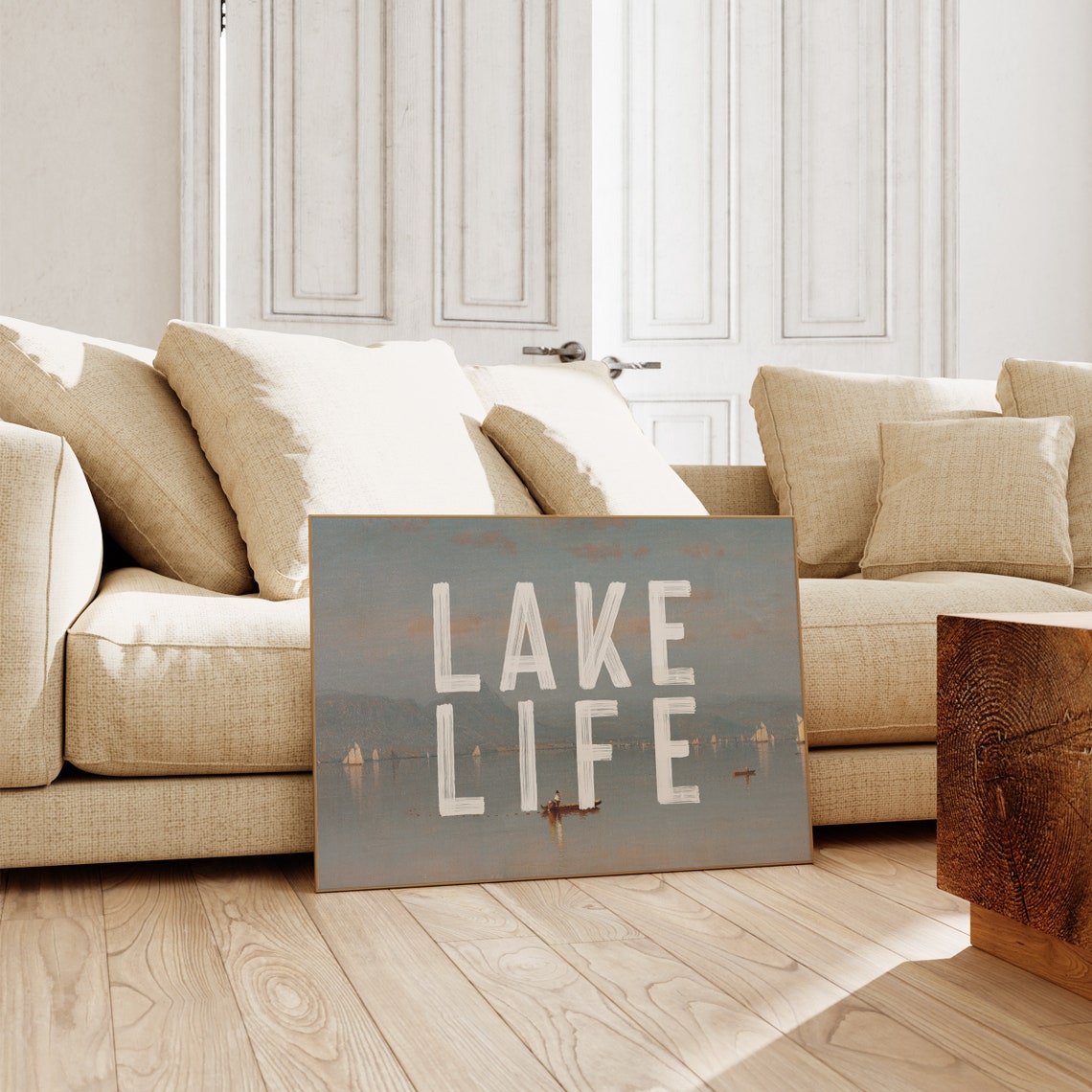 Lake Life Print Vintage Cottage Core Decor Lake House Wall Art Prints A100 - Image 2
