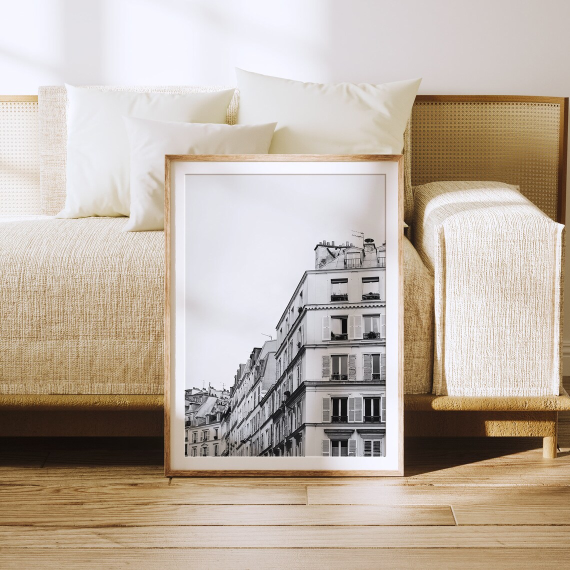 Paris Haussmann Buildings Black And White Fine Art Photo Poster - Image 3