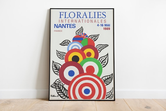 Flower Print International Museum Exhibition Poster