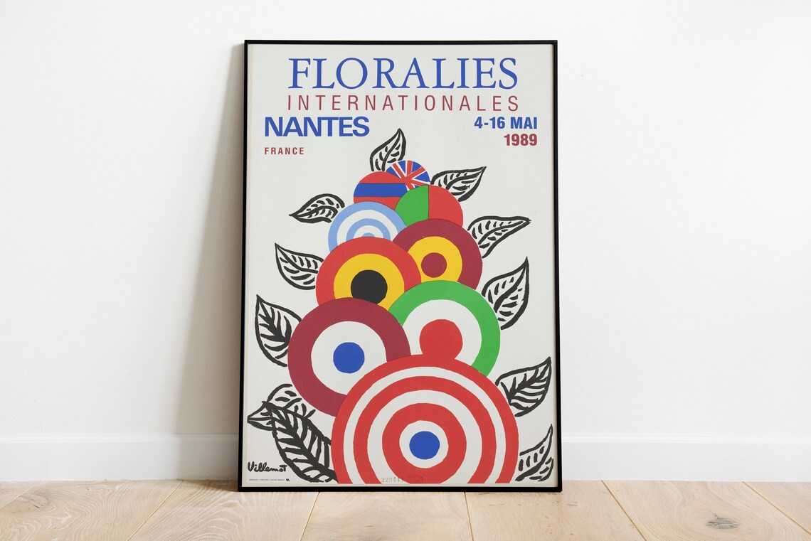 Flower Print International Museum Exhibition Poster