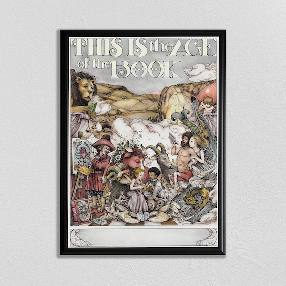 This Is the Age of the Book Fantasy Library Readers Art Print