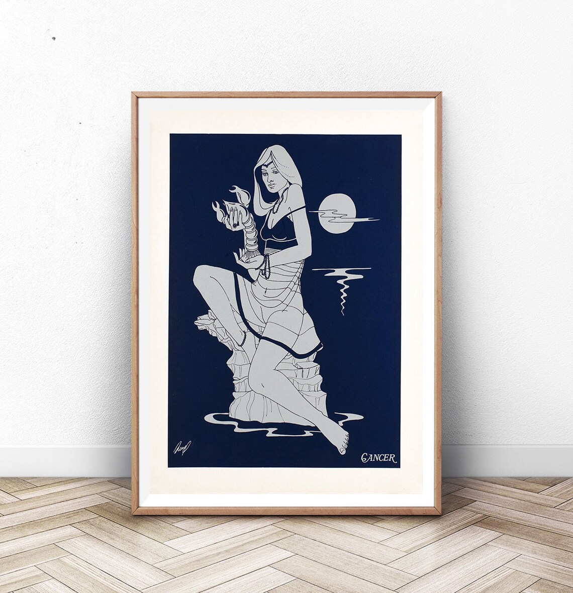 Cancer Zodiac Sign Astrology Print Constellation Stars Astronomy Art Astrology Print Baby Shower Gift Astrology Gift Zodiac Art Print