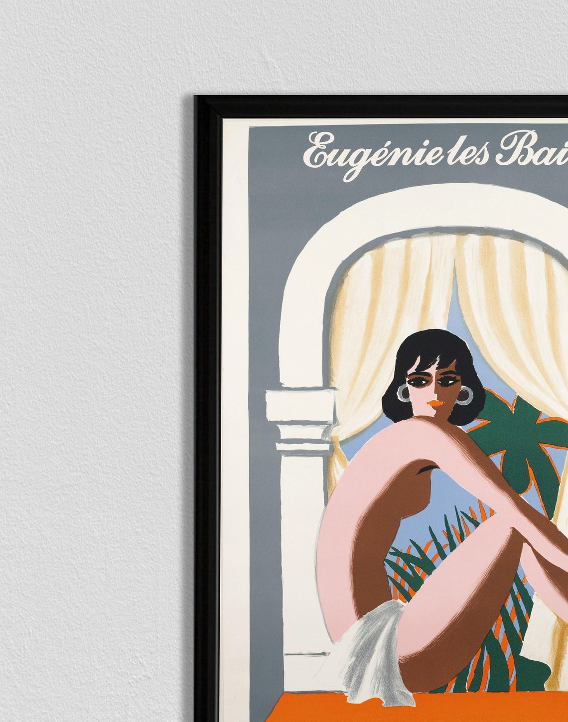 France Travel Poster South Of France Art Paris Wall Art French Riviera Beach Art Travel Wall Art - Image 2