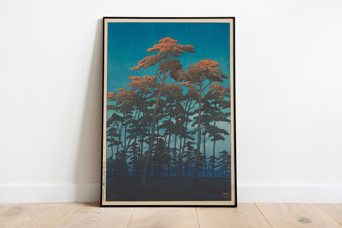 Japan Wood Block Japanese Art Print, Mt Fuji - Image 2