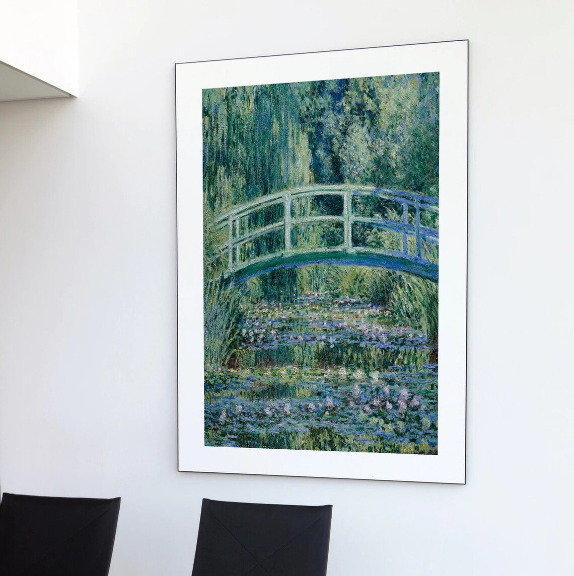 Monet Garden Water Lilies and Japanese Bridge Art Print