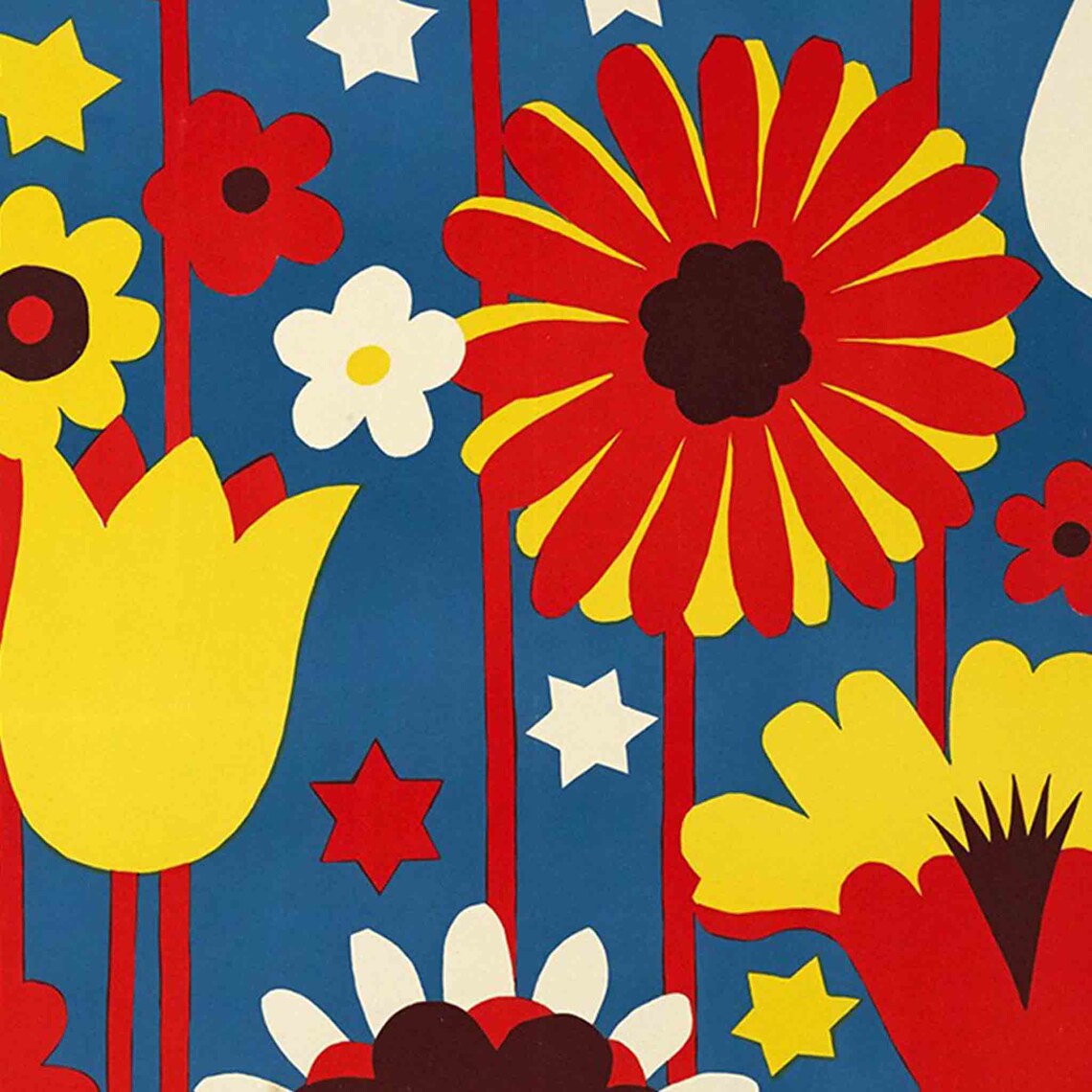 Blumenfest Zurich 1930 Flower Festival Vintage Swiss Floral Poster - Image 2